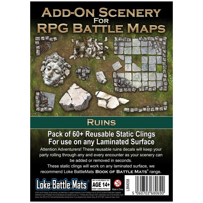 Add On Scenery for RPG Battle Maps - Ruins
