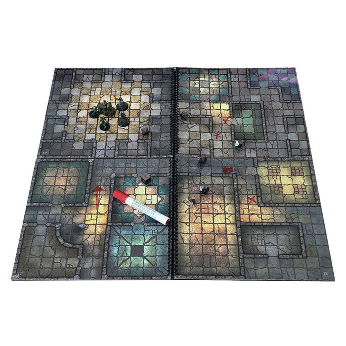 The Dungeon Books of Battle Mats (2 book set)