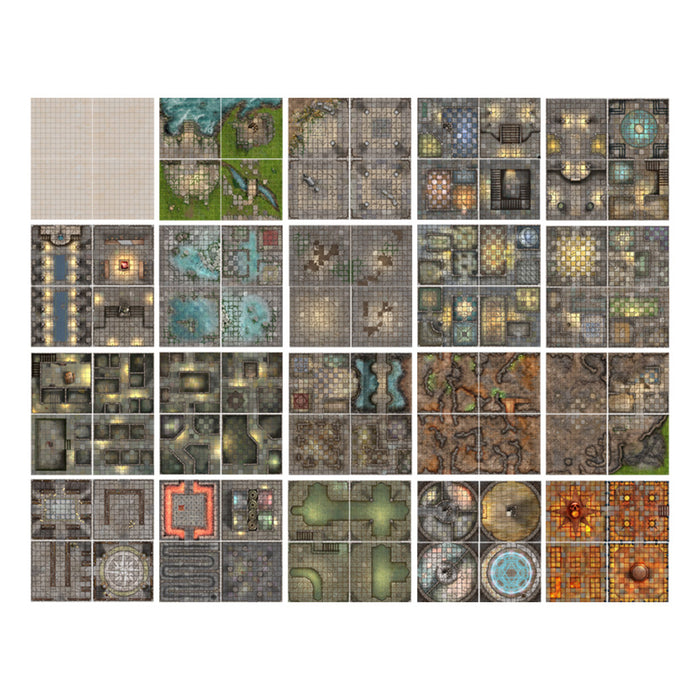 The Dungeon Books of Battle Mats (2 book set)