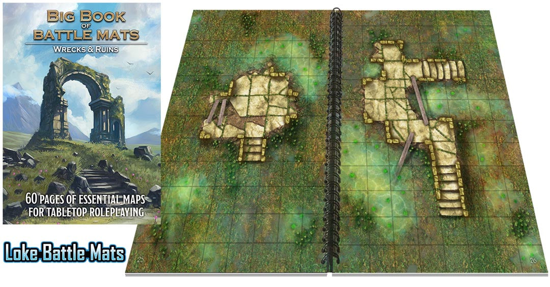 Big Book of Battle Mats Wilds, Wrecks & Ruins