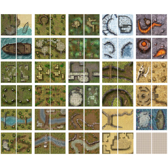 Big Book of Battle Mats Wilds, Wrecks & Ruins