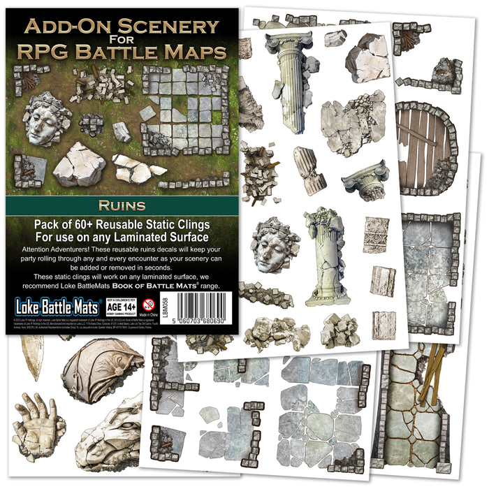 Add On Scenery for RPG Battle Maps - Ruins