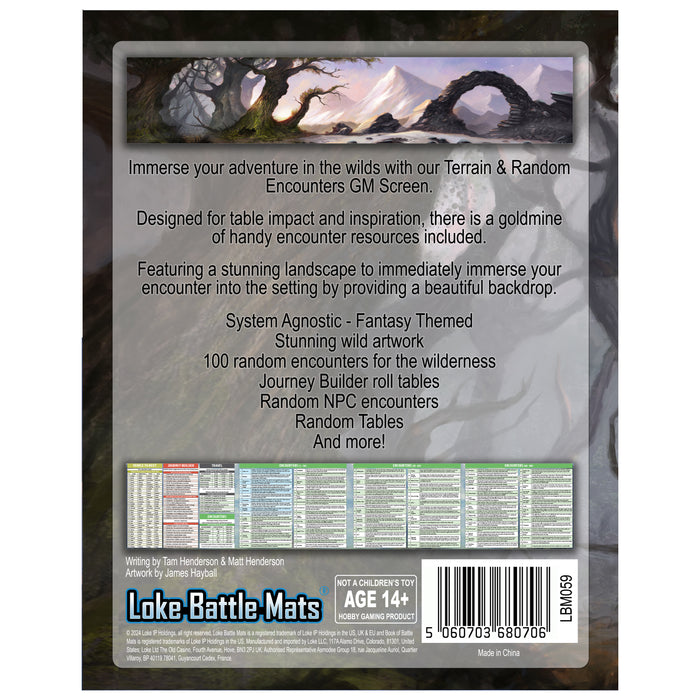 GM Screen Terrain & Random Encounters