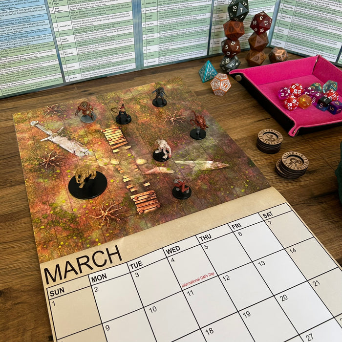 Calendar Of Many Adventures 2026