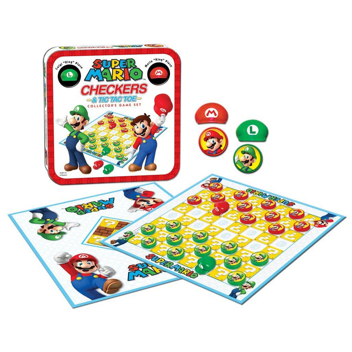 Super Mario™ Checkers & Tic Tac Toe Collector's Game Set 2