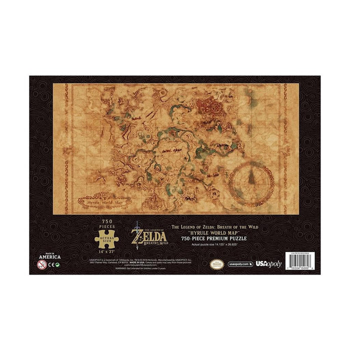 The Legend of Zelda™: Hyrule Map - 1000 Piece Puzzle