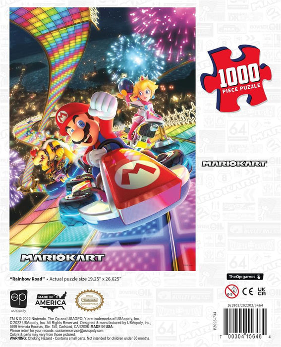 Super Mario™: Mario Kart™ Rainbow Road - 1000 Piece Puzzle