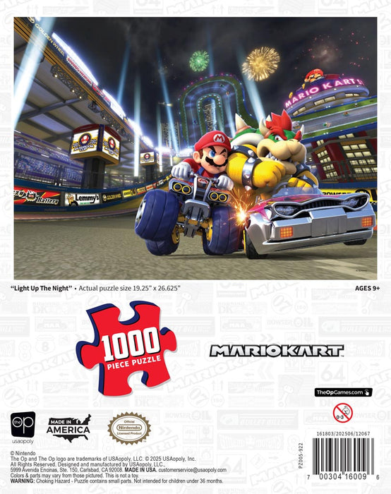 Super Mario™: Mario Kart™ Light Up the Night - 1000 Piece Puzzle